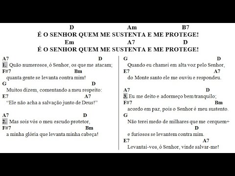 É O Senhor Quem Me Sustenta E Me Protege! - Flávio Fonseca
