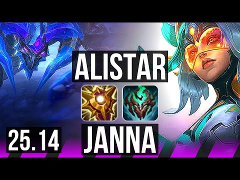 ALISTAR & Karthus vs JANNA & Ashe (SUP) | EUW Master | 25.14