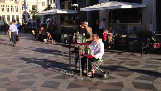 Zoran Madzirov (I), the Bottleman, streetmusic at Copenhagen