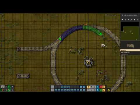 FACTORIO TUTORIAL 12 - HOW TO MAKE EMPTY ROUND RAIL CITY BLOCK EASY
