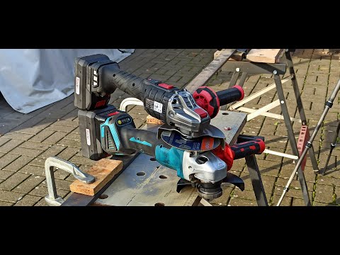 PARKSIDE PERFORMANCE 20 V Akku Winkelschleifer PWSAP 20-Li D4  vs Makita Fake Nachbau + Adapter
