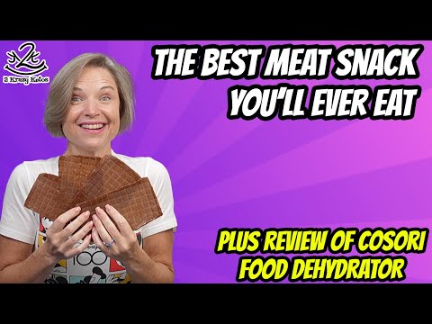 How to make carnivore crackers | Easy carnivore snacks |  Cosori 10 tray food dehydrator review