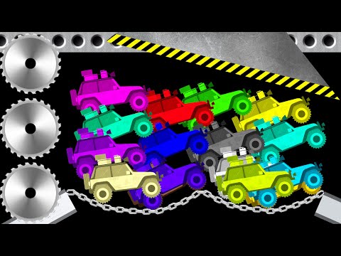 Escape From Giant Saw - Survival Car Race in Algodoo