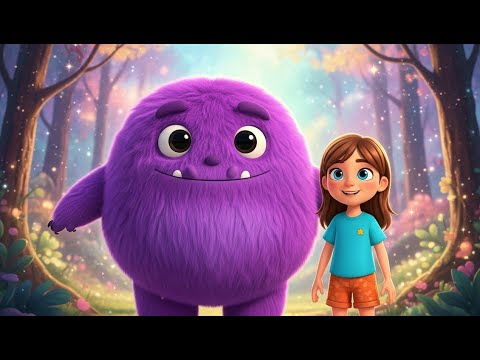 🌲💜 Knuffi, il Mostro Coccolone – Una dolce avventura nella foresta! 🐾✨