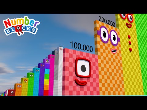 Looking for Numberblocks Step Squad 1 vs 1000 to 500.000 Standing Tall Numbers Patterns