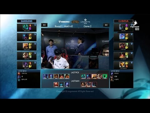 CJ vs SSG Game 2 Highlights - CJ ENTUS vs SAMSUNG GALAXY - Week 6 LCK Champions Korea Summer 2015