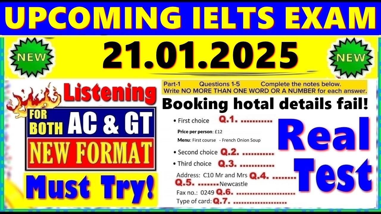 IELTS LISTENING PRACTICE TEST 2024 WITH ANSWERS | 21.01.2025