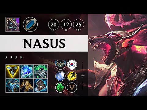 Nasus ARAM: Triple Kill, Unstoppable - KR Challenger Patch 14.23
