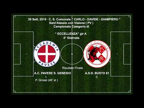 29-09-2019 Highlights Acc.Pavese - Busto 81 1-0