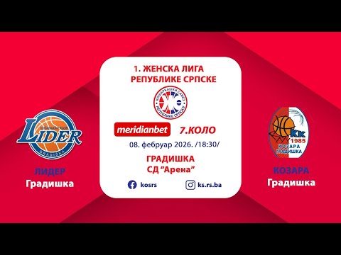 KK LIDER - ŽKK KOZARA