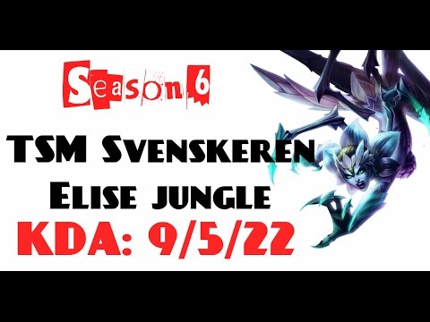 NA Challenger LOL - TSM Svenskeren - Elise jungle (Feb 22, 2016)