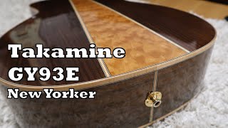 Video thumbnail for Parlor Guitar with a Beautiful Backside! Takamine GY93E New Yorker Acoustic Buddy Review by L&M Guitar Corner