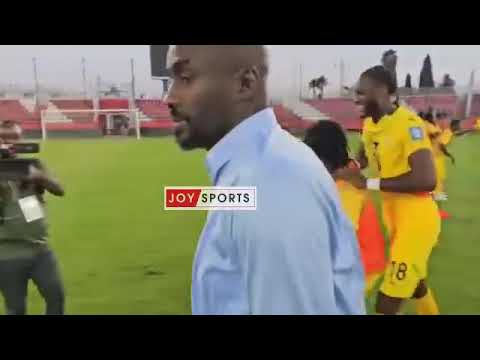 Black Stars congratulated each other after the win over the Central African Republic