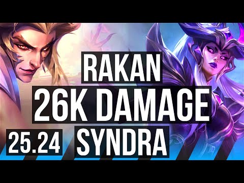 RAKAN vs SYNDRA (MID) | 26K damage, Electrocute | EUNE Master | 25.24