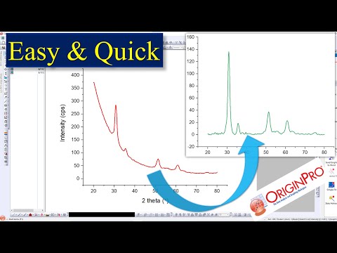 How to correct baseline | remove Background | Origin | Easy