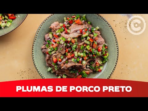 Receita Fácil de Plumas de Porco Preto
