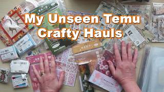 Unseen Temu Sticker / Junk Journal / Craft Hauls from 2024