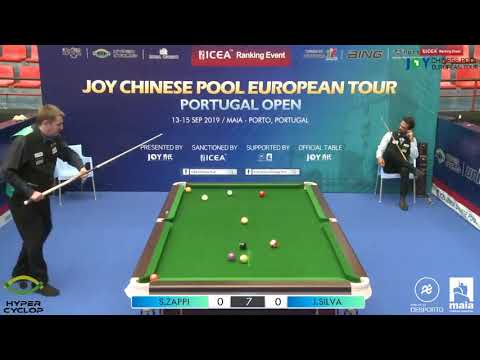 Simone Zappi VS Joao Silva - Stage 1 - 2019 Joy Chinese Pool Euro Tour Portugal Open
