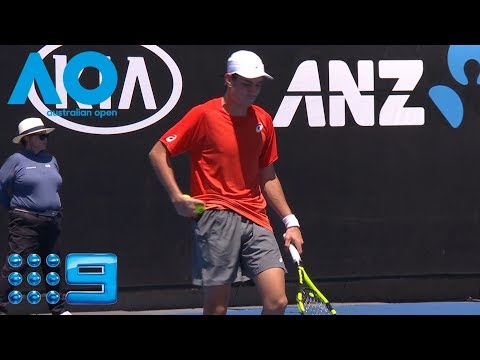 AO Highlights: Virtanen v Zeppieri Quarterfinals/Day 11 | Wide World Of Sports