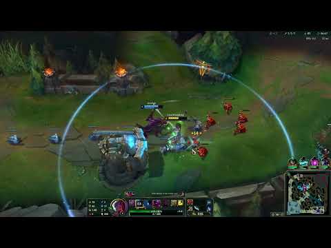 Yone/Cho'Gath vs Samira/Ashe BOTLANE! Full Gameplay [League of Legends]