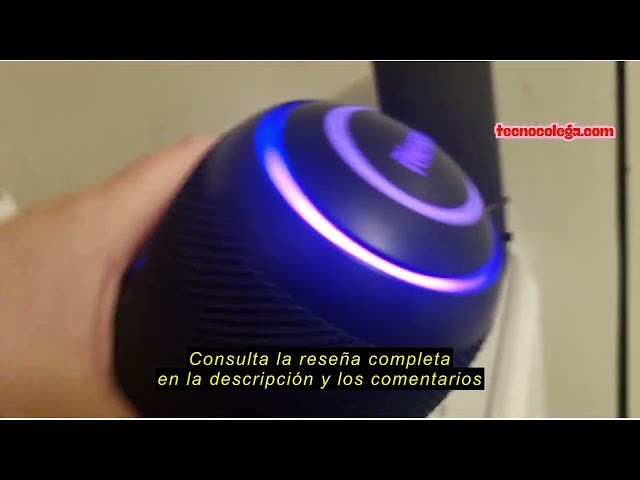 Vídeo relacionado con RIENOK Altavoz Bluetooth Potente 40W Impermeable IPX7 5200mAh Tweeter y Woofer Bluetooth 5.3 Portátil Inalámbrica Emparejamiento Estéreo Apoya Tarjeta TF, AUX