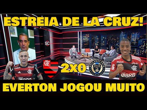 ESTREIA DE DELA CRUZ! CEBOLINHA MELHOR EM CAMPO - FLAMENGO 2x0 PHILADELPHIA UNION