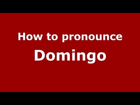How to pronounce Domingo (French) - PronounceNames.com