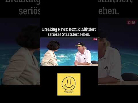 Eigentlich war alles vorbereitet für seriöse Nachrichten aus dem ORF-Studio...