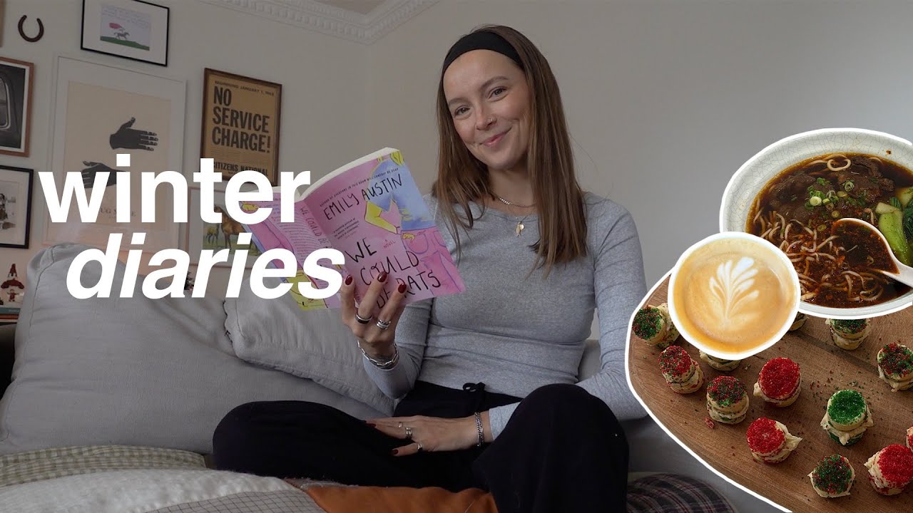 a cozy winter vlog - slowing down, cozy days at home, comfort meals + festive baking 🌲❄️⛄