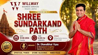 WILLWAY BUSINESS SERVICES PRIVATE LIMITED Cordially Invites You To A Special|| SHREE SUNDARKAND PATH