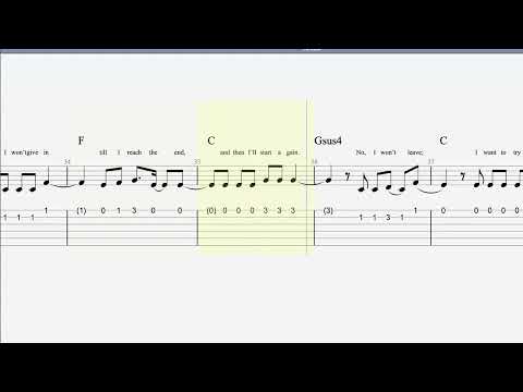 Try Everything (from Zootopia) by Shakira - Easy guitar tutorials with backing track