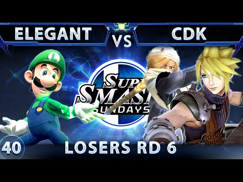 SSS 40 - Elegant (Luigi) Vs. CDK (Cloud/Sheik) SSB4 Losers Round 6 - Smash Wii U - Smash 4