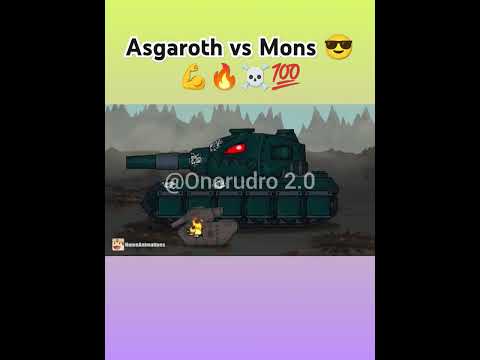 Asgaroth vs Mons 😎💪🔥☠️💯#homeanimations #tank_cartoon #shortsfeed #edit #shorts