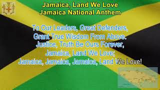 JAMAICA, LAND WE LOVE - Jamaica National Anthem (LYRICS) (Karaoke Sing-A-Long) #Anthems