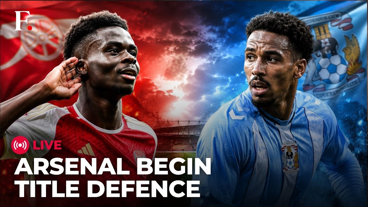 Arsenal vs Coventry City LIVE | Premier League 2026-27 | Title Defence Begins