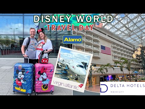 TRAVEL DAY to Orlando, Disney World ✈️LHR Virgin Atlantic | Alamo Car Hire | Delta Hotel Celebration