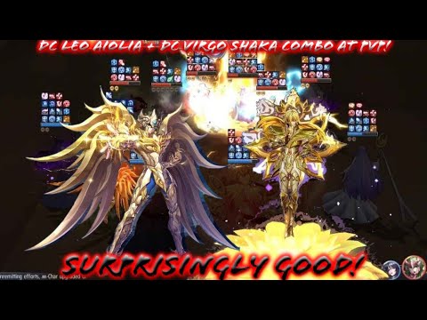 Saint Seiya: Awakening (KOTZ) - DC Leo Aiolia with DC Virgo Shaka Combo at PvP! Surprisingly Good!