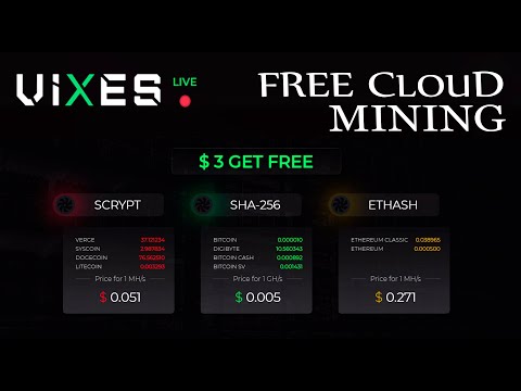 VIXIS.BIZ / CLOUD MINING. CRYPTOCURRENCY. EARNINGS. BONUS 3 $
