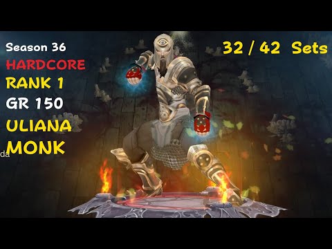 Season 36 HARDCORE  RANK 1  ULIANA MONK  GR 150.