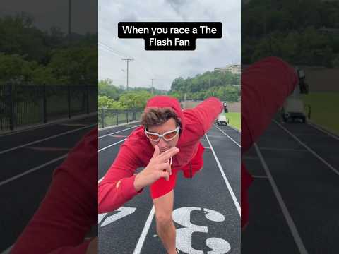 When You Race a The Flash Fan…