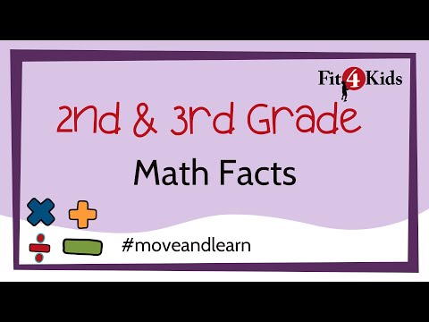 2nd & 3rd Grade Math - Math Facts Freeze Dance - WI