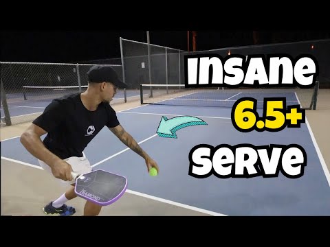 EXPLOSIVE Pickleball Serve (SLOW MO) | INSANE POWER ft. Jaume Vich (6.6 DUPR)