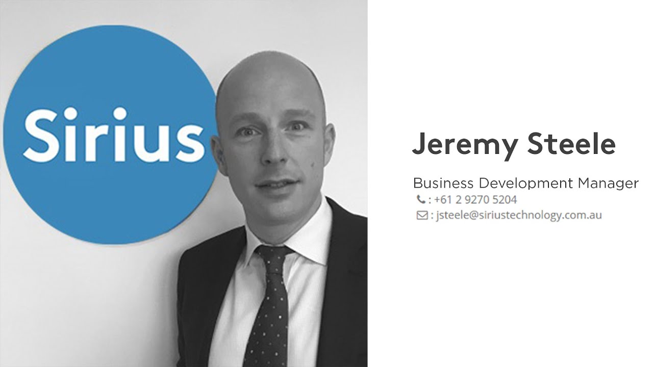 Meet Jeremy Steele of Sirius Technology