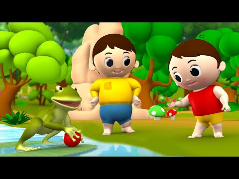 Magical Frog and Ball Story - जादुई मेंढक और गेंद हिन्दी कहानी 3D Animated Kids