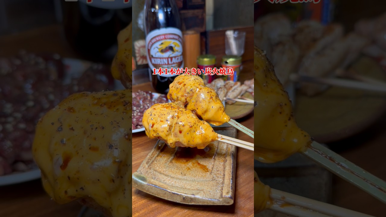 1本1本が大きくて大好き😋#大阪グルメ #焼鳥