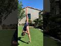 I almost fell over at the end 😅 #gymnast #tumbling #aerial #flexibility #acrobatics