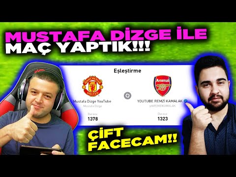 MUSTAFA DİZGE İLE MAÇ YAPTIK!! ÇİFT FACECAM!! PES 2021 MOBILE