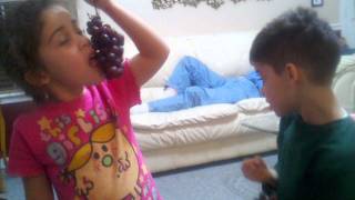 Kids Eating Grapes