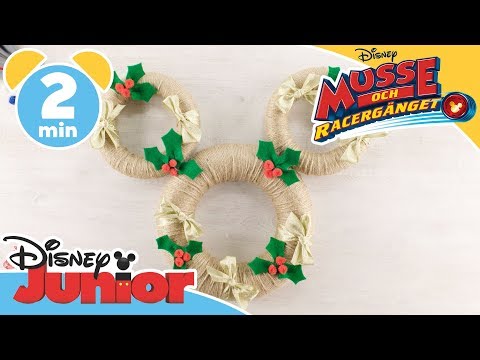 Musse och Racergänget JULPYSSEL | Musse Pigg-krans - Disney Junior Sverige