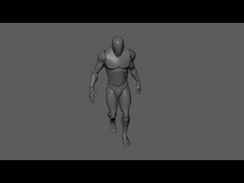 Maya animation practise, idle, walk, run and jump